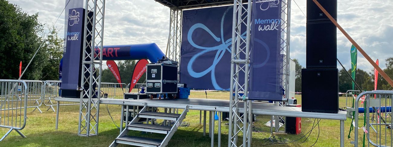 Staging Events PA system at event